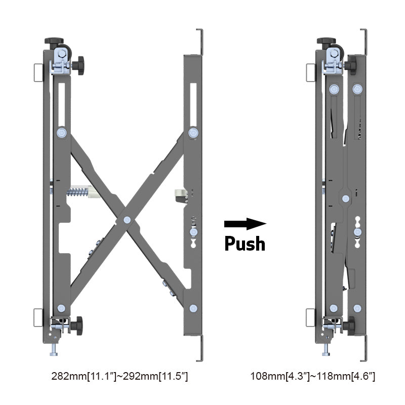 Pop-Out Video Wall Mount for 42–75 Inch Screens – 50kg | MTEW600