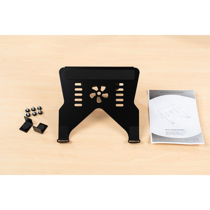 TV Monitor floor mobile stand Mount Bracket black marble base Gas Arm Shelf