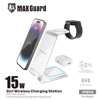 MW06 3-in-1 Wireless Charging Station (For Apple)