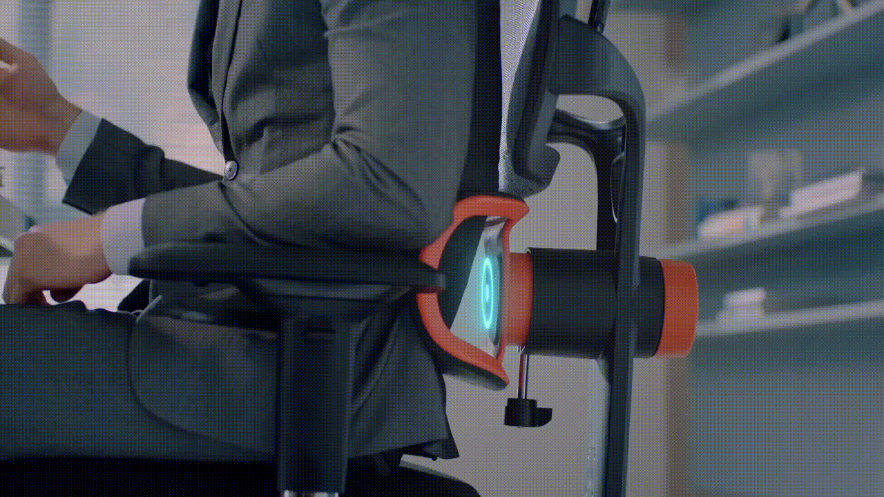 Patented Lockable Auto-Following Lumbar Support