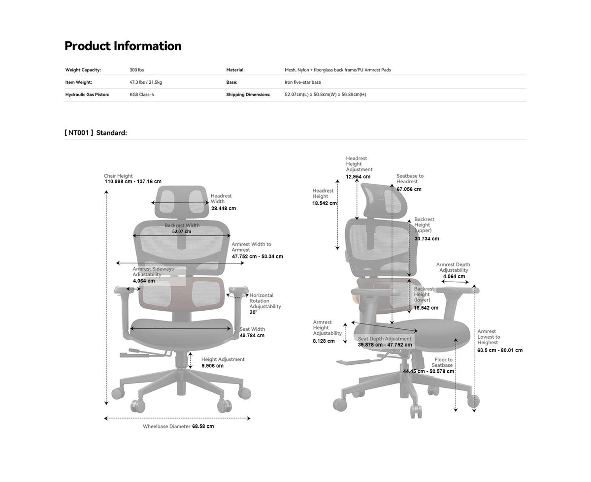 Newtral Ergonomic Home Office Chair with Auto-Following Lumbar Support