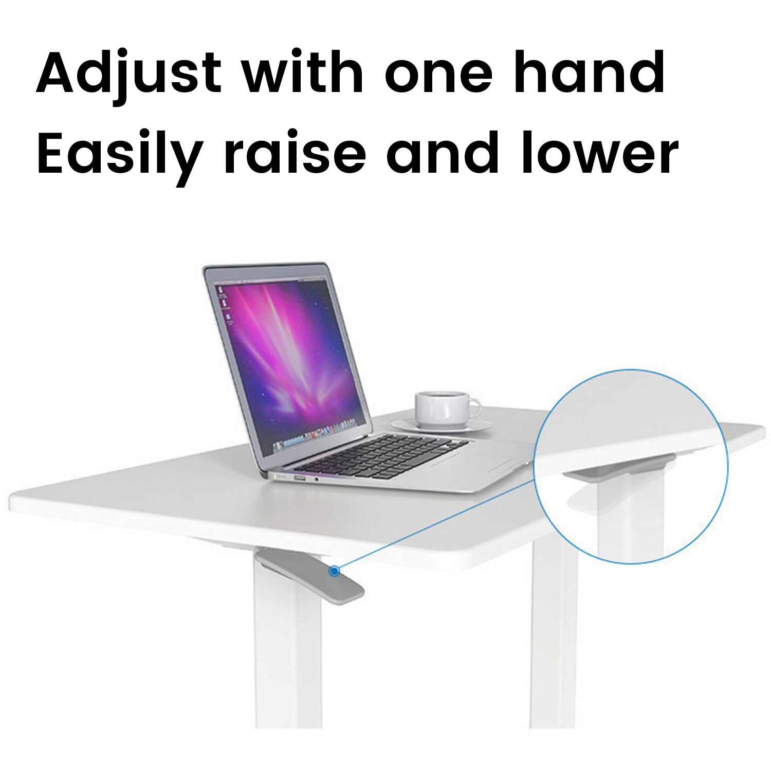Mobile WHEELY Sit Stand Desk Work Station 880X500MM FC101ww