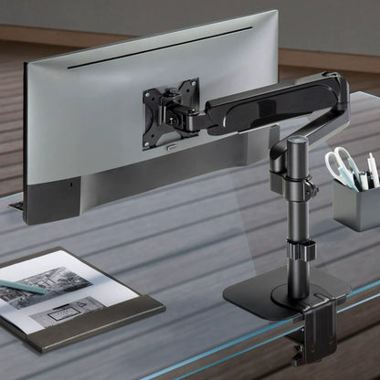 Reinforcement Plate Solid Metal Desk Clamp Base Support for Monitor Arm Protects Desktop