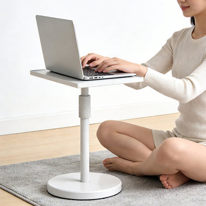 Adjustable Height Floor Tablet Stand, Multi-Purpose Laptop Book Music Stand with Heavy Base, Sit & Use Freestanding Reading Holder