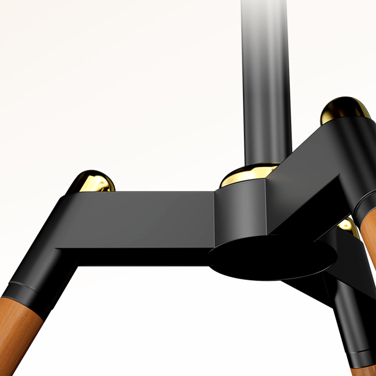 Iron tray style with four-legged beech wood stand