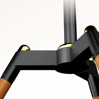 Iron tray style with four-legged beech wood stand