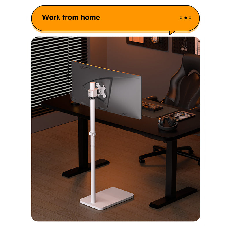 Ironview TV Monitor floor stand white METAL BASE 17-32 inch