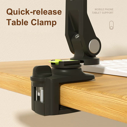 Clamp-On Quick-Release Tablet & Phone Stand LD-205B