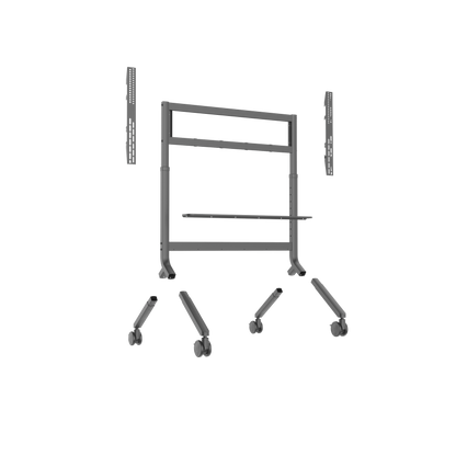 2026 NB P100 Height Adjustable Mobile Cart 65"-90" Large Screen Mobile Stand Outdoor Wheel