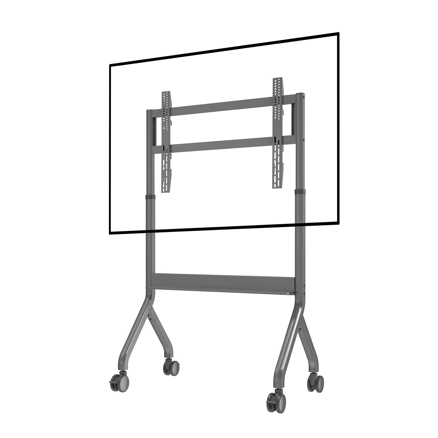 2026 NB P150 Electric Motorized Mobile TV Cart for 65-90" Screens Touch Panels