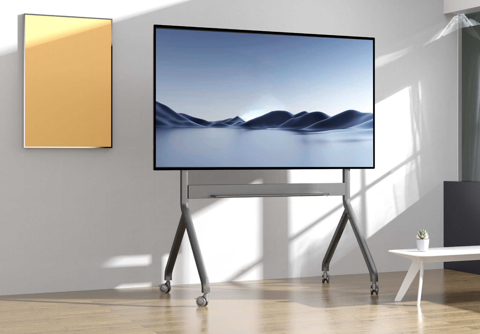 Heavy Duty Electric Height Adjustable TV Trolley Mount for 80-110 Inch Screens P320