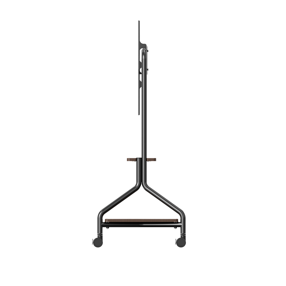 Rolling TV Stand with Storage Shelves for 32-75 Inch TVs