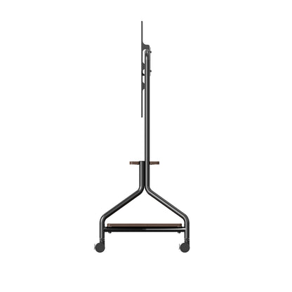 Rolling TV Stand with Storage Shelves for 32-75 Inch TVs