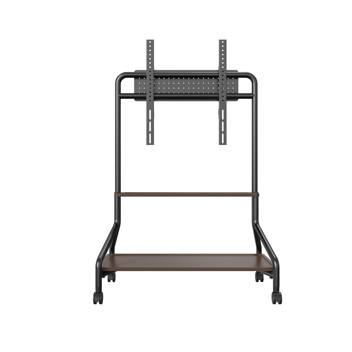 Rolling TV Stand with Storage Shelves for 32-75 Inch TVs
