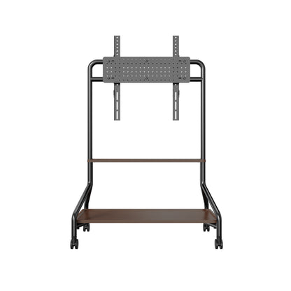 Rolling TV Stand with Storage Shelves for 32-75 Inch TVs