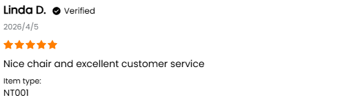 Customer review screenshot