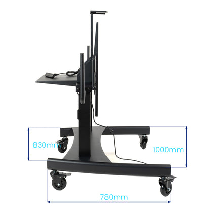 TW50 Electric Vertical Lift Touch Screen Tv Mount Mount Bracket 100 inch Extra Low 750mm