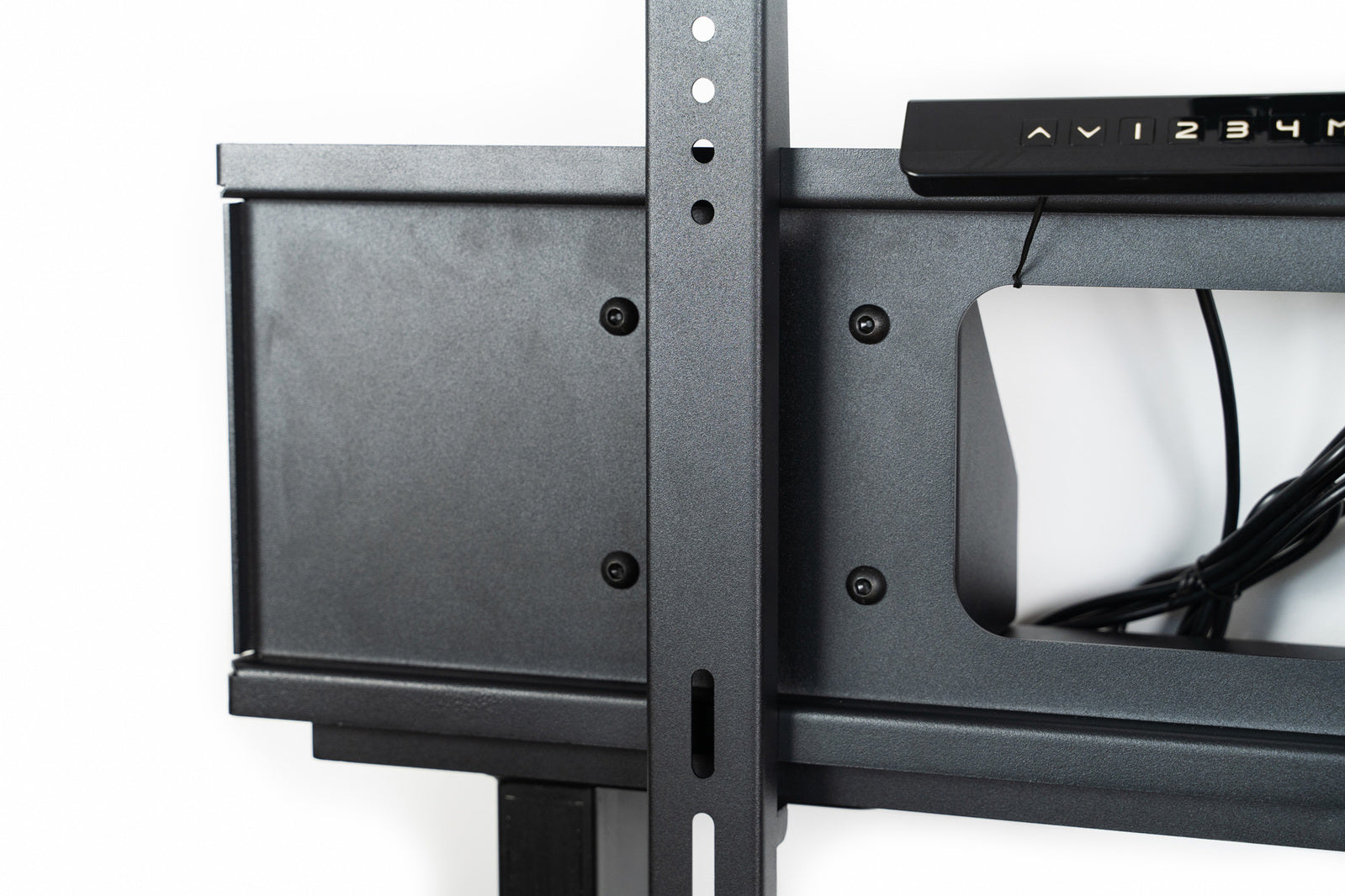 TW55 Electric Vertical Lift Wall Mount for Touch Screen Mounting in Black