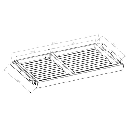 Gku under desk drawer storage organizer esa64
