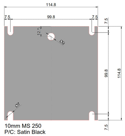 100 x 100 VESA Mount Weight Plates 1kg