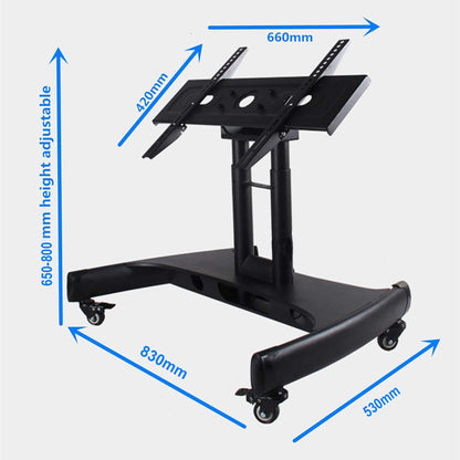 Steel TV Mobile Cart Reduced Height Tilting mobile Touch Screen Stand - MC50