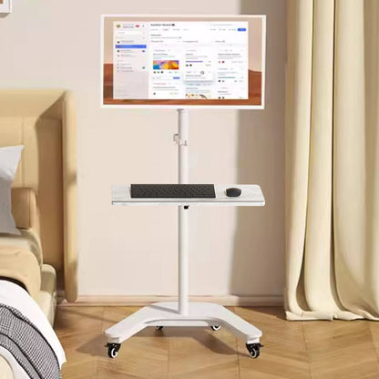 SteelView Mobile Tv Monitor floor stand Mount Bracket  Cart rotating 10 to 34 inch