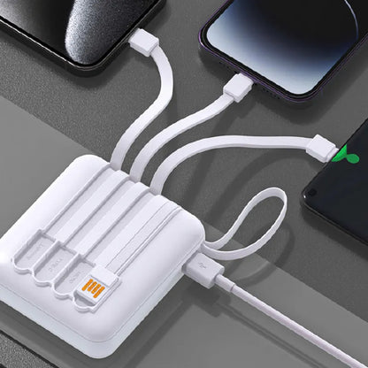 XT30 6000 mah Power Bank with built in cable