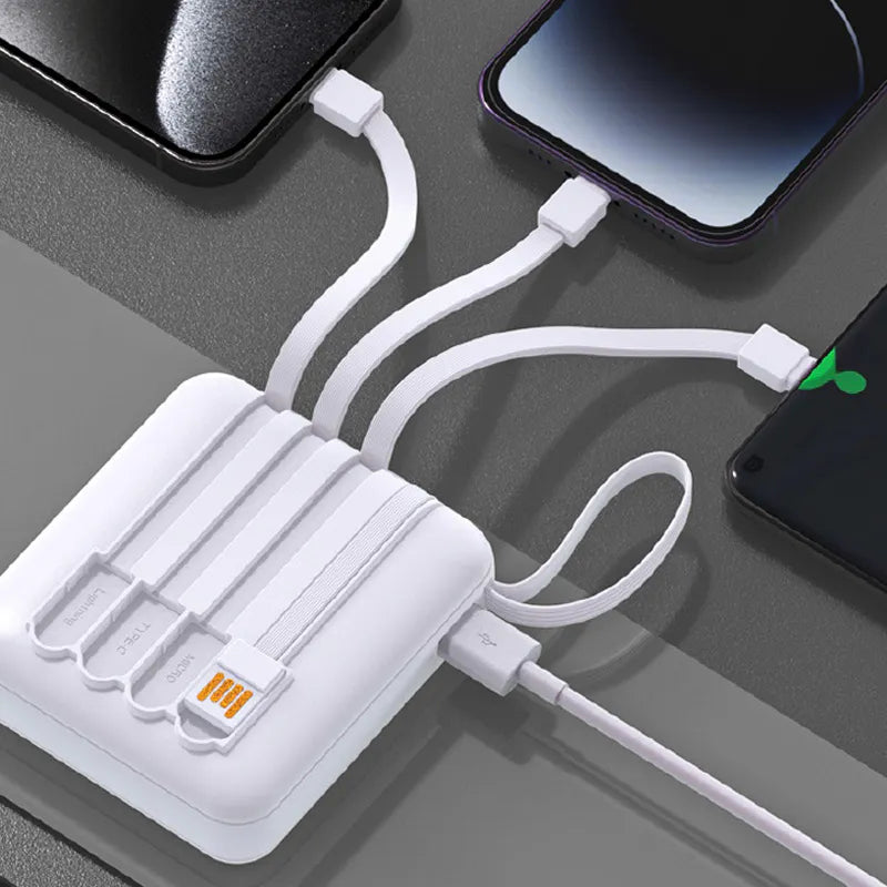 XT30 6000 mah Power Bank with built in cable