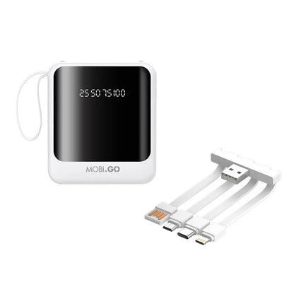 XT30 6000 mah Power Bank with built in cable