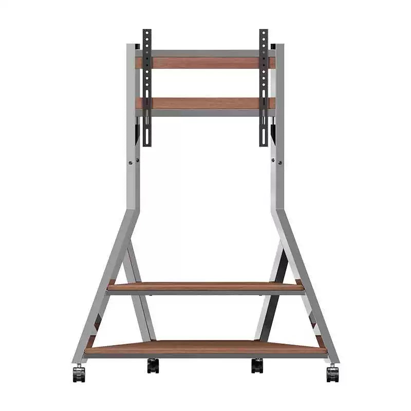 Medium Tower Art Mobile TV Stand Trolley with Storage 32-65 inch