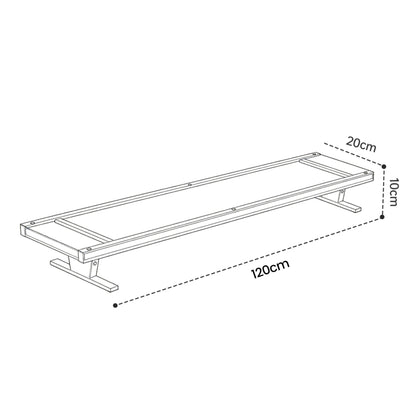 Ergonomic Acrylic Monitor Riser with RGB Lighting, Aluminum Height Adjustable Dual Monitor Stand, Gaming Desk Desktop Organizer