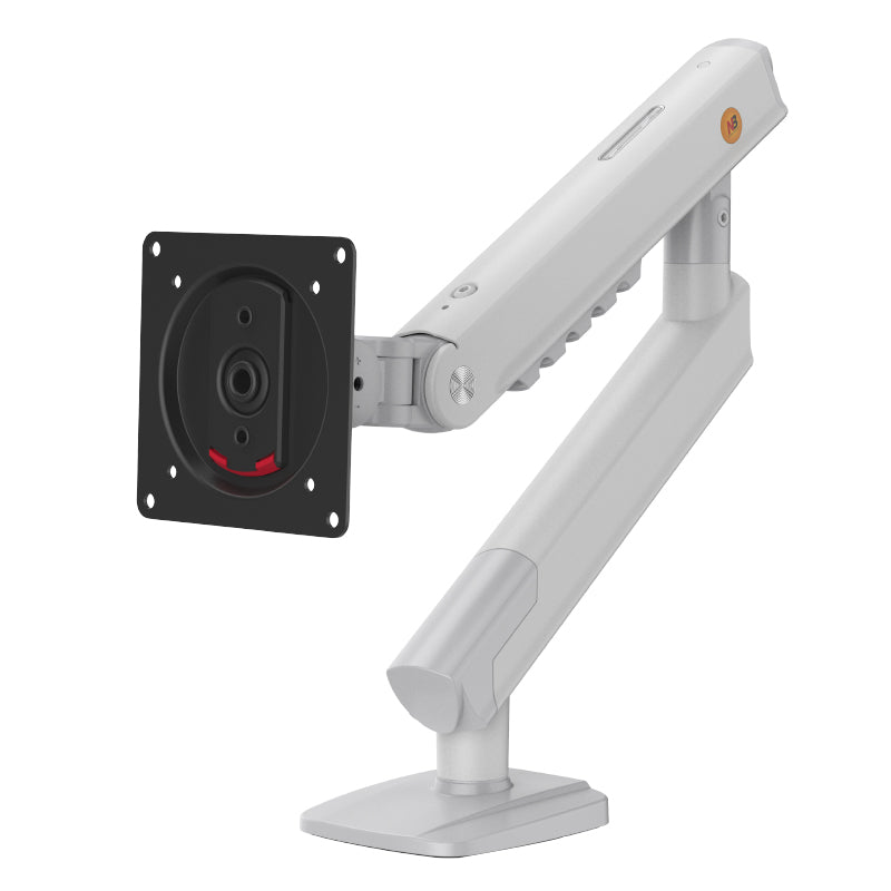 NB Mechanical Spring Monitor Arm | Full Motion Adjustable Desk Mount Bracket for 17-32 Inch Screens, VESA Compatible, Ergonomic, Gas Spring Alternative