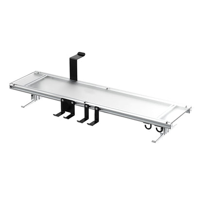 Ergonomic Monitor Riser with RGB Lighting Acrylic Aluminum Height Adjustable Dual Monitor Stand