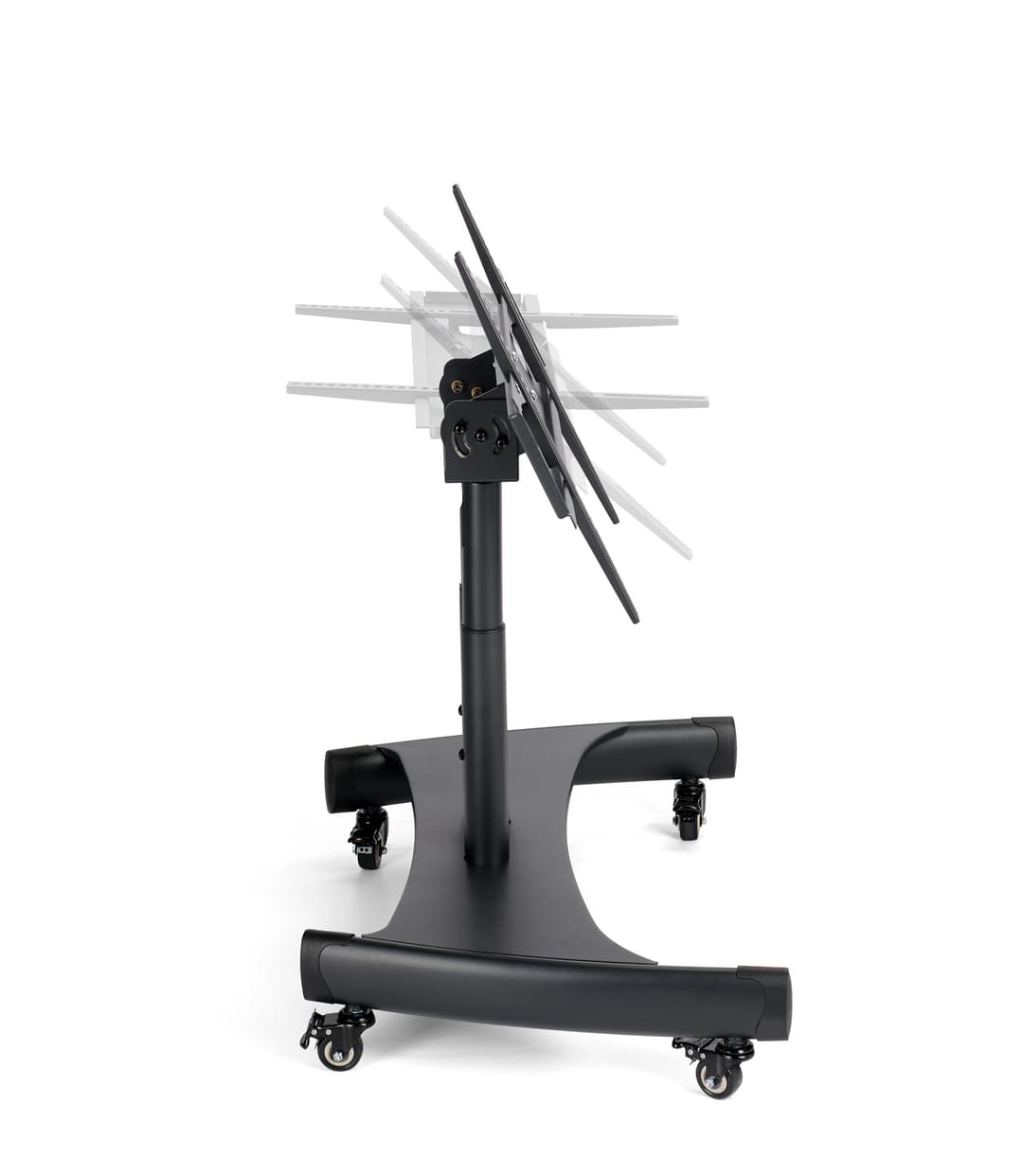 Steel TV Mobile Cart Reduced Height Tilting mobile Touch Screen Stand - MC50
