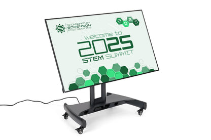 Steel TV Mobile Cart Reduced Height Tilting mobile Touch Screen Stand - MC50
