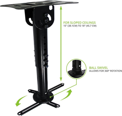 Projector Ceiling mount 37 to 44cm 360 Rotation