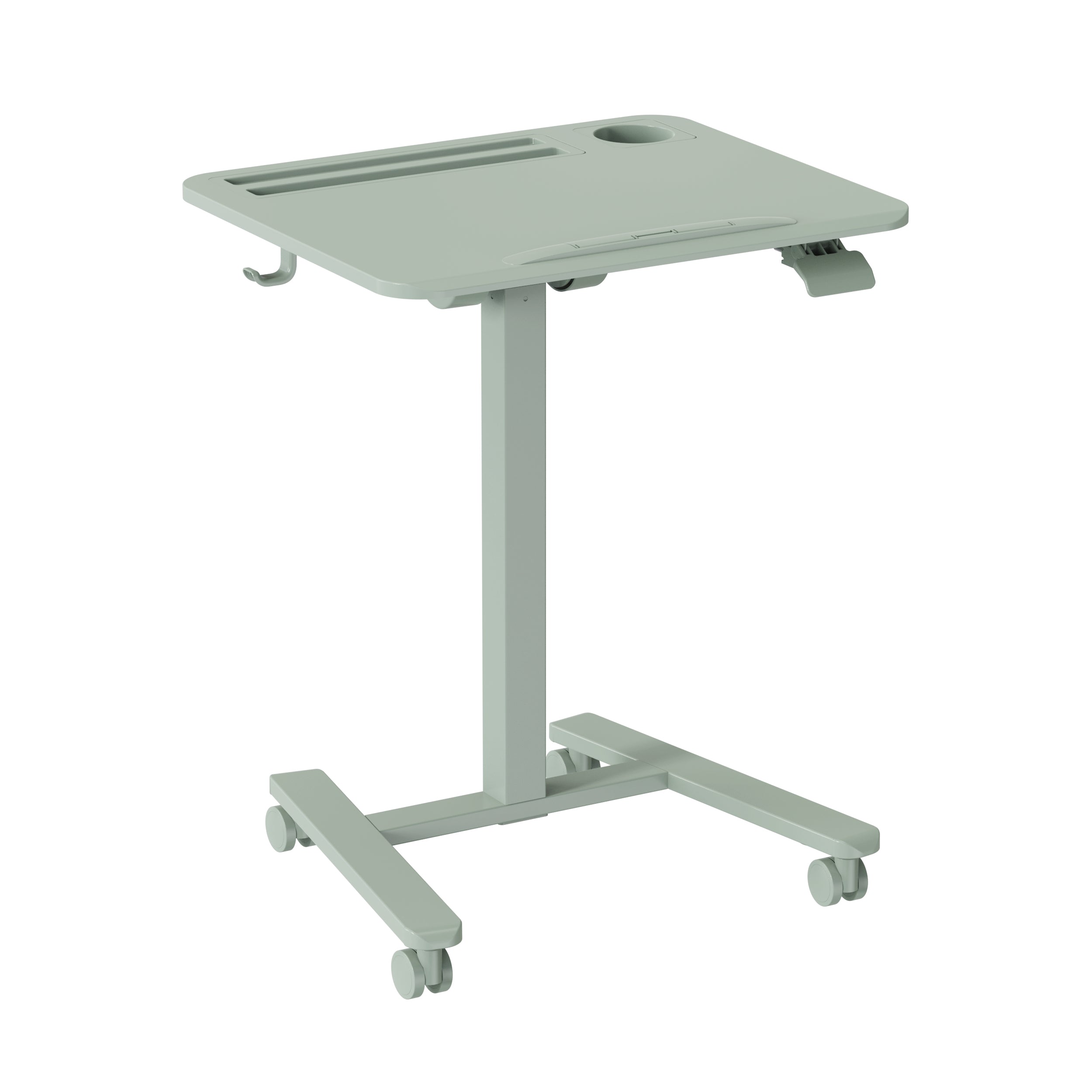 GKU Tiltable Height Adjustable Mobile Sit Stand Desk 700x500mm F047-FA122