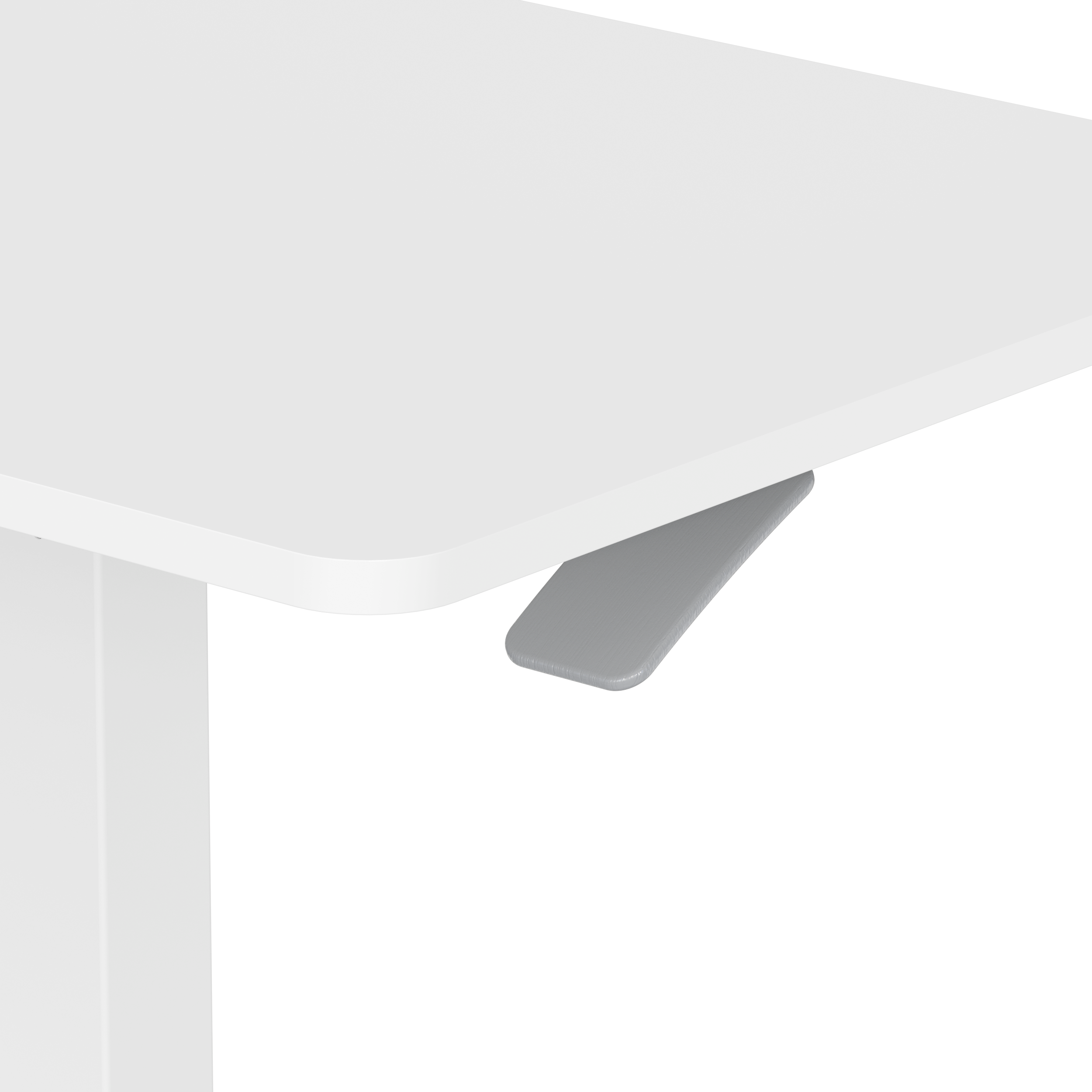 GKU Adjustable Mobile Standing Desk with Wheely & Cup Holder 650x480mm F047-FDS106B-A2,white/cup/ hook