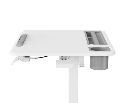GKU Tiltable Height Adjustable Mobile Sit Stand Desk 700x500mm F047-FA122