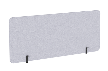 GKU Desk Privacy Panel F047-FS202 | 1500×600mm Grey Acoustic Desk Divider Screen with Dual Mount Brackets