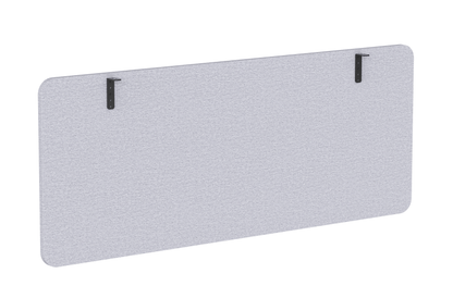 GKU Desk Privacy Panel F047-FS202 | 1500×600mm Grey Acoustic Desk Divider Screen with Dual Mount Brackets