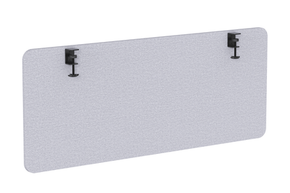 GKU Desk Privacy Panel F047-FS202 | 1500×600mm Grey Acoustic Desk Divider Screen with Dual Mount Brackets