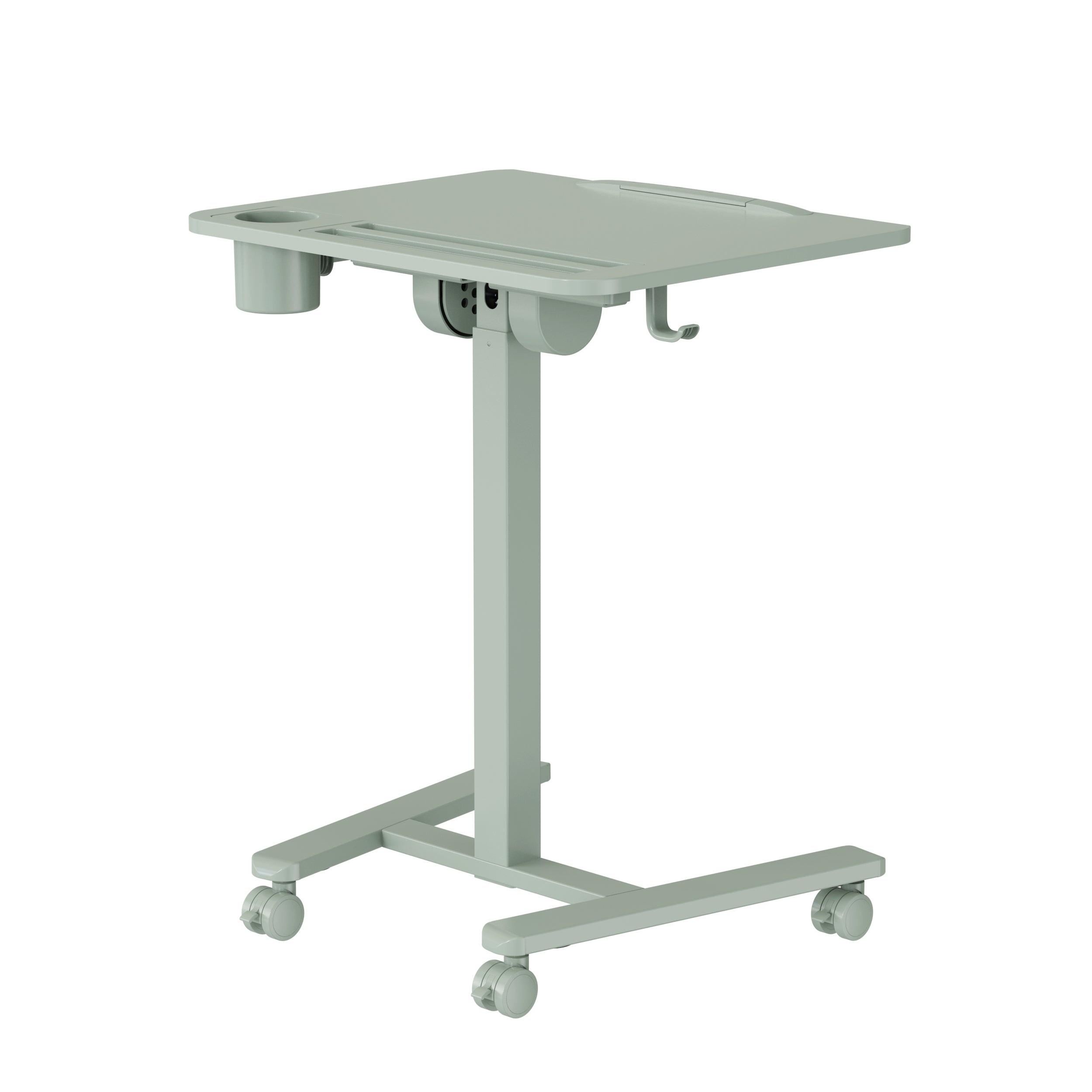 GKU Tiltable Height Adjustable Mobile Sit Stand Desk 700x500mm F047-FA122