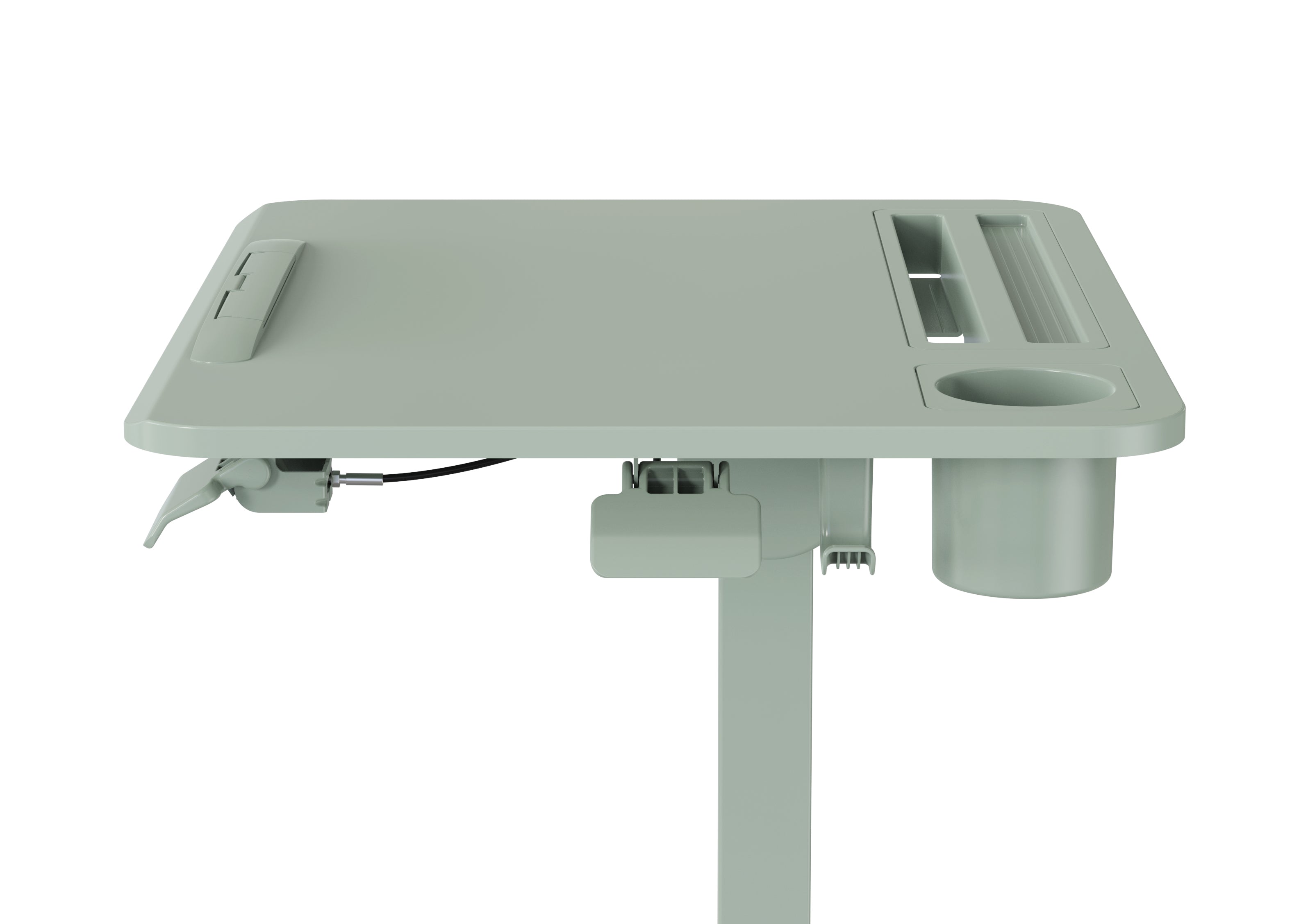 GKU Tiltable Height Adjustable Mobile Sit Stand Desk 700x500mm F047-FA122