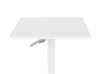 GKU Adjustable Mobile Standing Desk with Wheely & Cup Holder 650x480mm F047-FDS106B-A2,white/cup/ hook