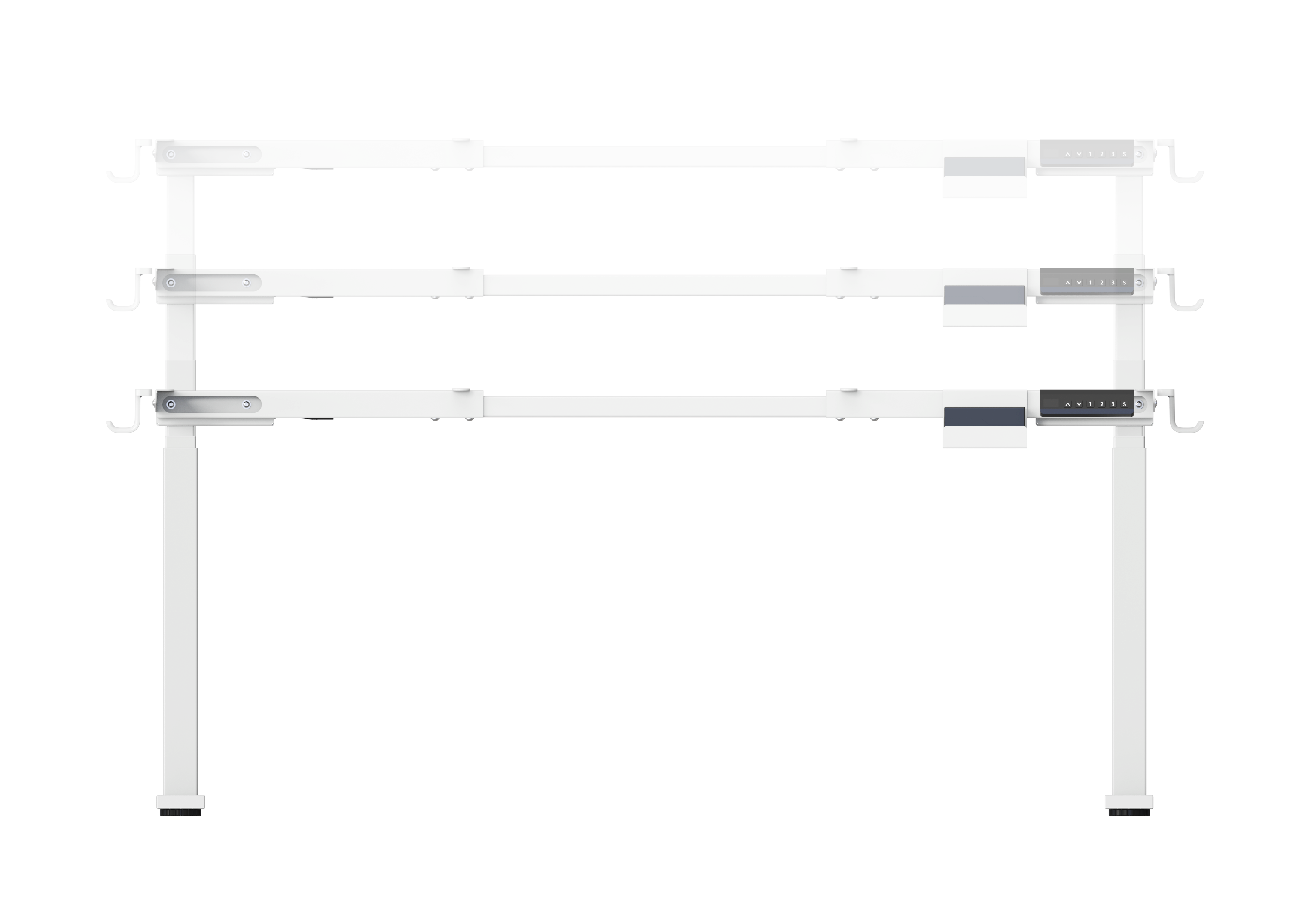 GKU Frame only  Dual Motor Electric Sit/Stand Desk