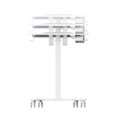 GKU Tiltable Height Adjustable Mobile Sit Stand Desk 700x500mm F047-FA122