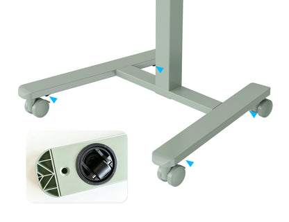 GKU Tiltable Height Adjustable Mobile Sit Stand Desk 700x500mm F047-FA122