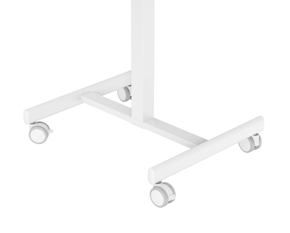 GKU Adjustable Mobile Standing Desk with Wheely & Cup Holder 650x480mm F047-FDS106B-A2,white/cup/ hook