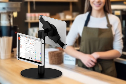 IPad Tablet Table Touch Stand Dual Side Display Tilt Rotate DTS-5